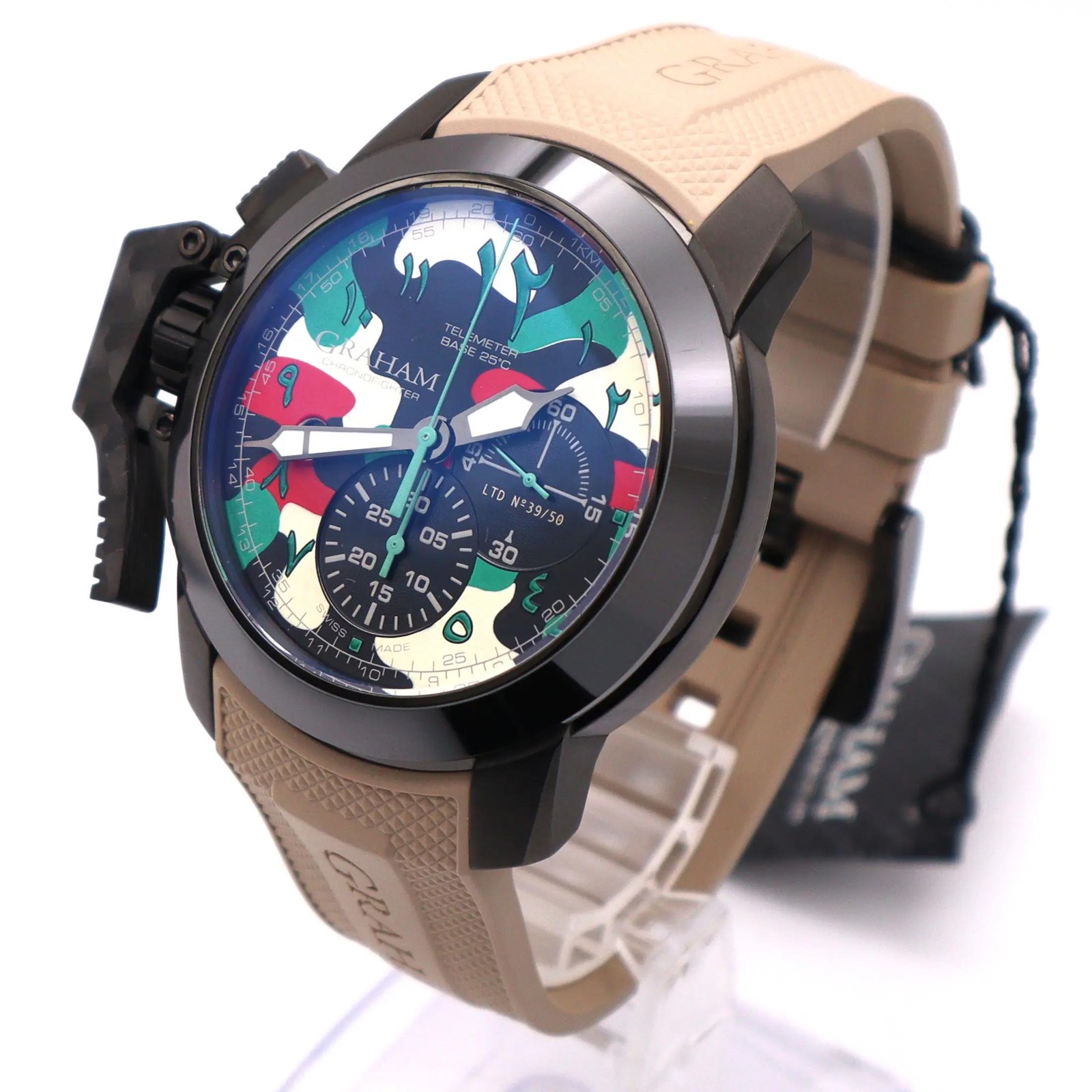 Graham Chronofighter 47mm LTd Edition Arabic Numerals Camouflage Dial 2CCAU