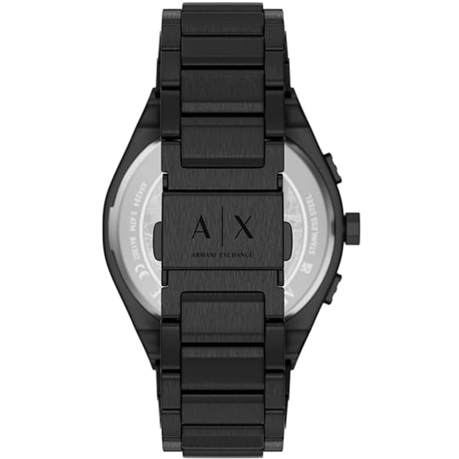 Armani Exchange Men’s Watch Sync Chronograph Black Dial Steel Bracelet AX4294