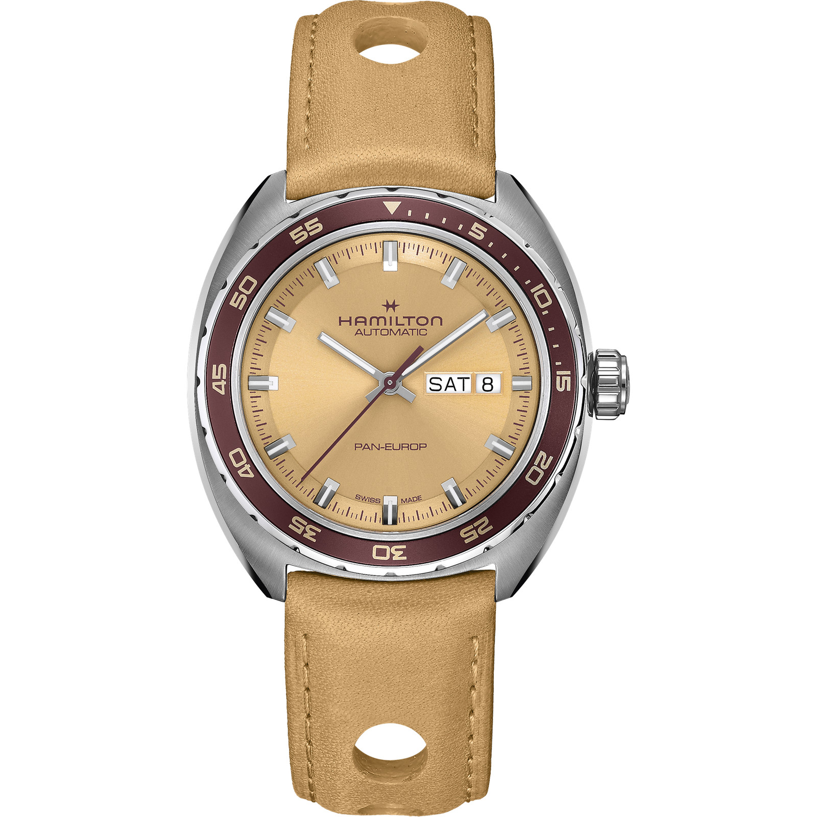 Hamilton Men’s American Classic Pan Europ 42mm Automatic Watch H35435820