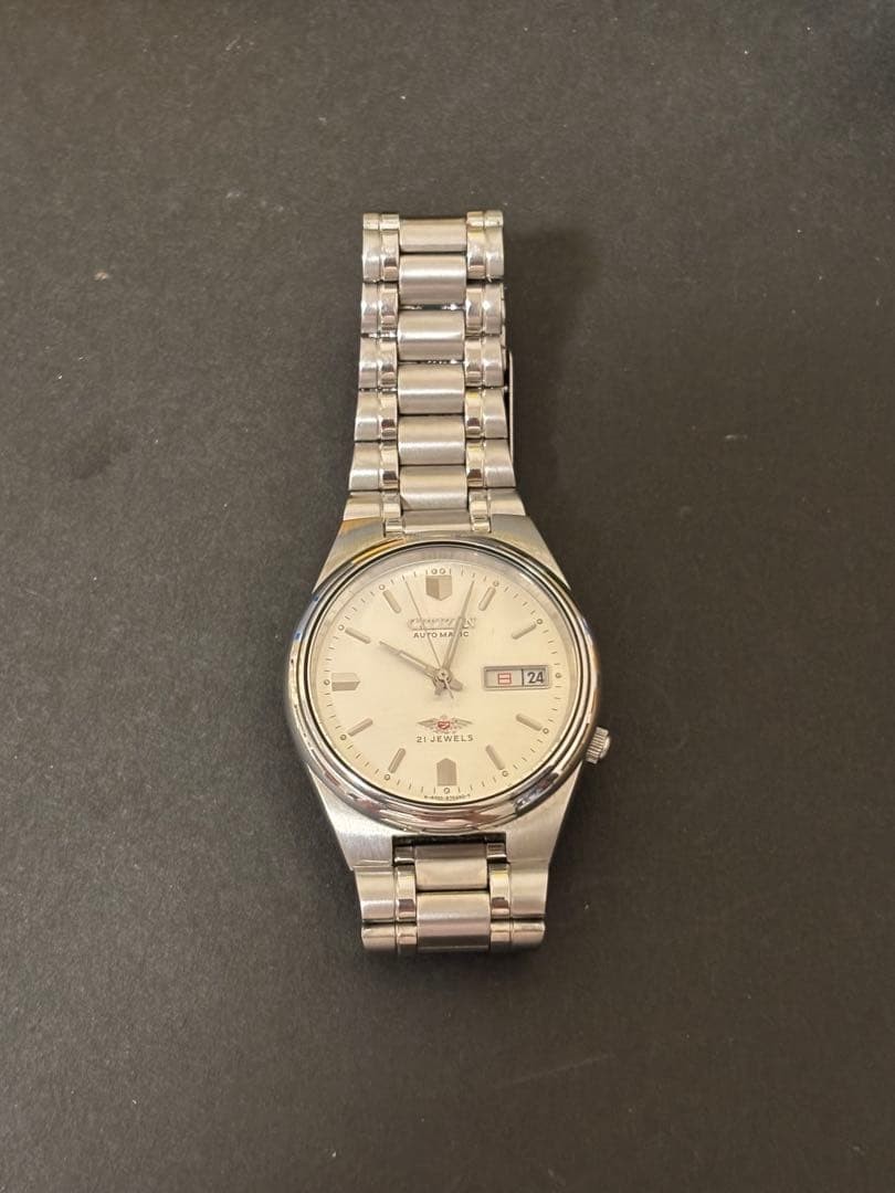 CITIZEN Eagle 7 Auto Watch 21J Day Date 18-19cm 7.1-7.5in Vintage JP used