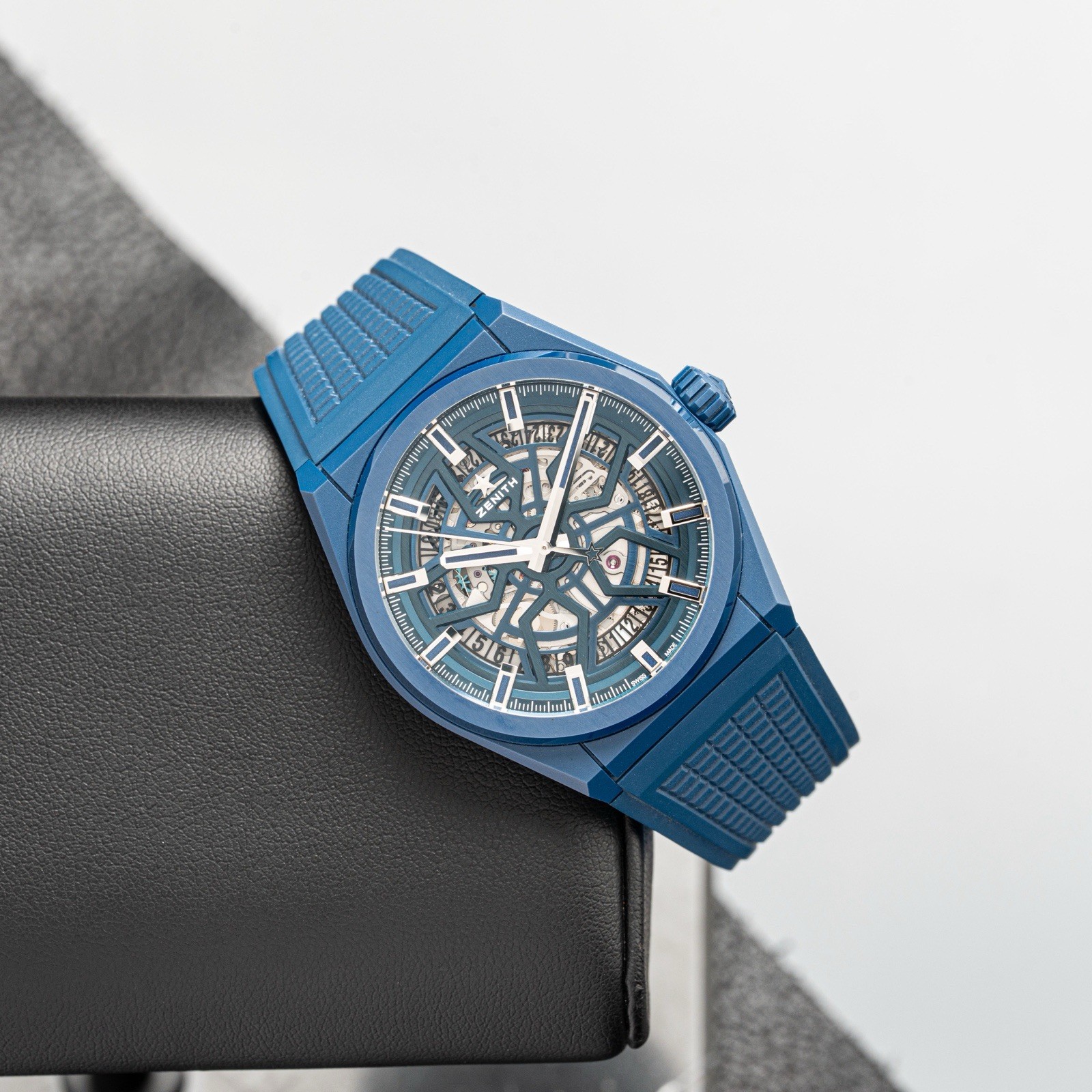 Zenith DEFY Classic Automatic Rare Blue Ceramic Skeleton, 49.9003.670/51.R793