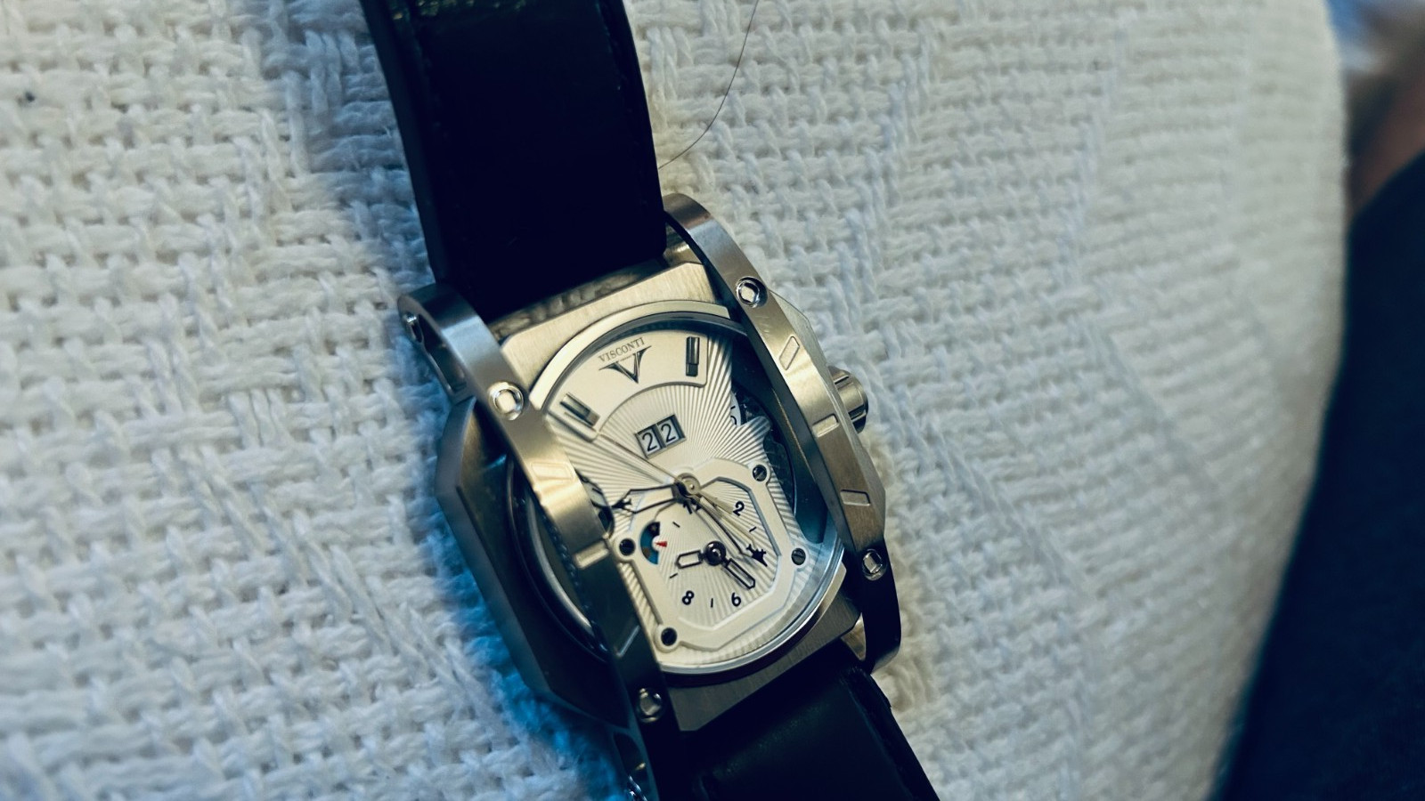 Visconti Men’s ‘GMT Elegance’ Limited Edition Silver Dial W102-00-104 25th Anni