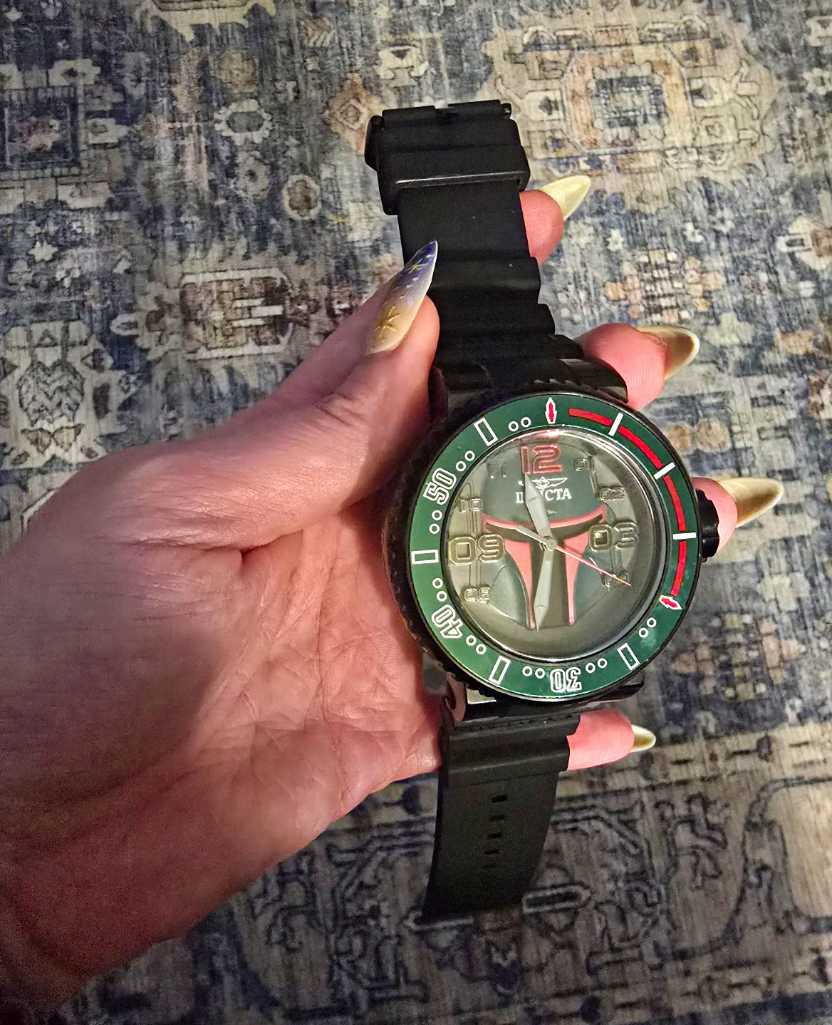 Invicta Star Wars Boba Fett Limited Ed Quartz 50mm SS 30m Black Band