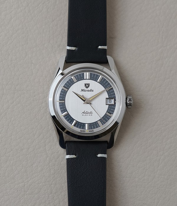 Nivada Grenchen Antarctic Glacier 35mm 35020M15 Men’s Steel Watch Manual