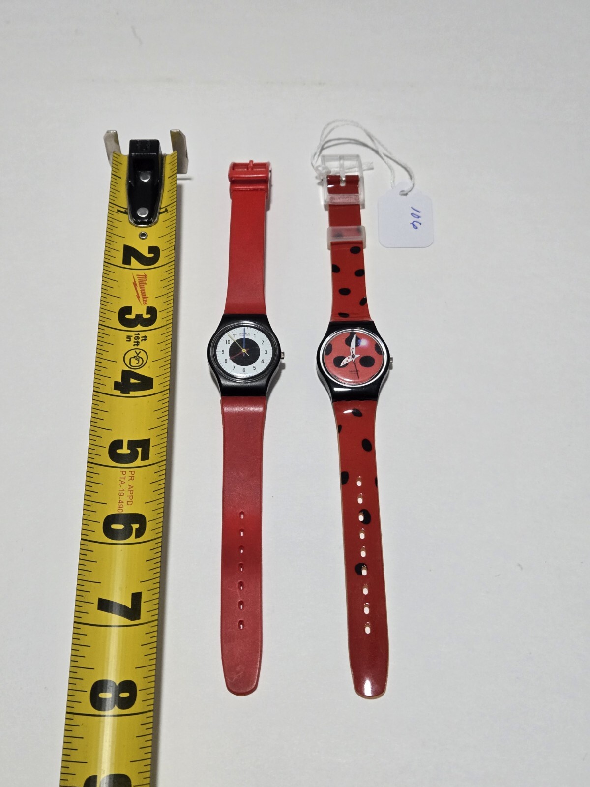 Vtg SWATCH Womens Watches “Chrono Tech” + Lady MARIQUITA Beetle SWISS Made READ