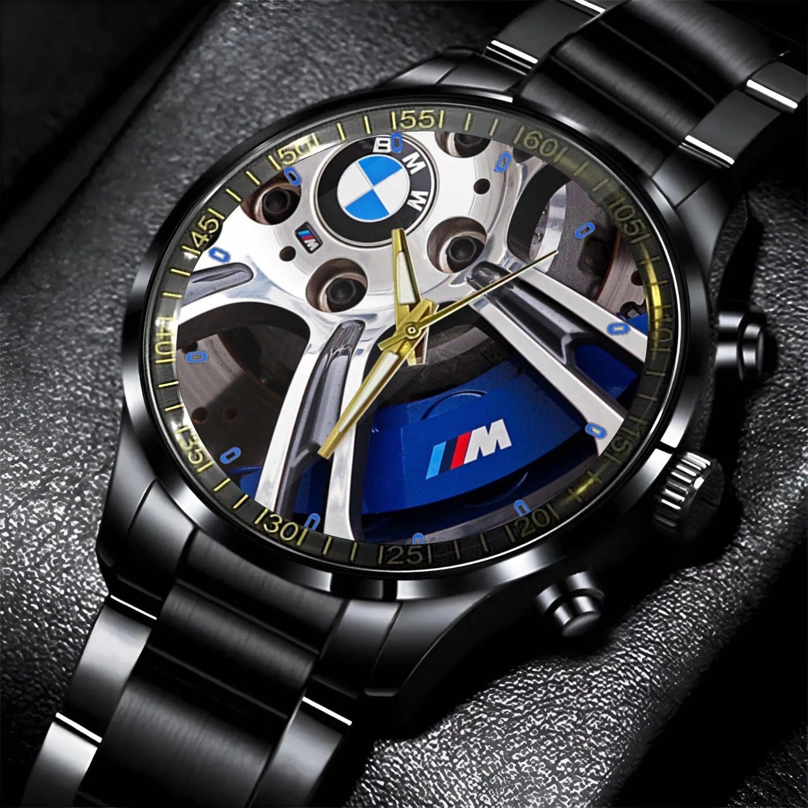 BMW Car Personalized Black Hand Watch Gift For Fan