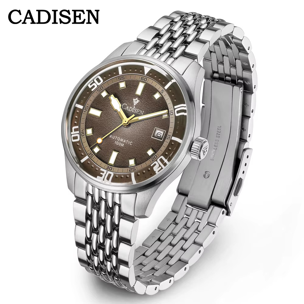 Mens Automatic Mechanical Watch Blue Miyota 8215 40mm 10Bar Luminous Luxury