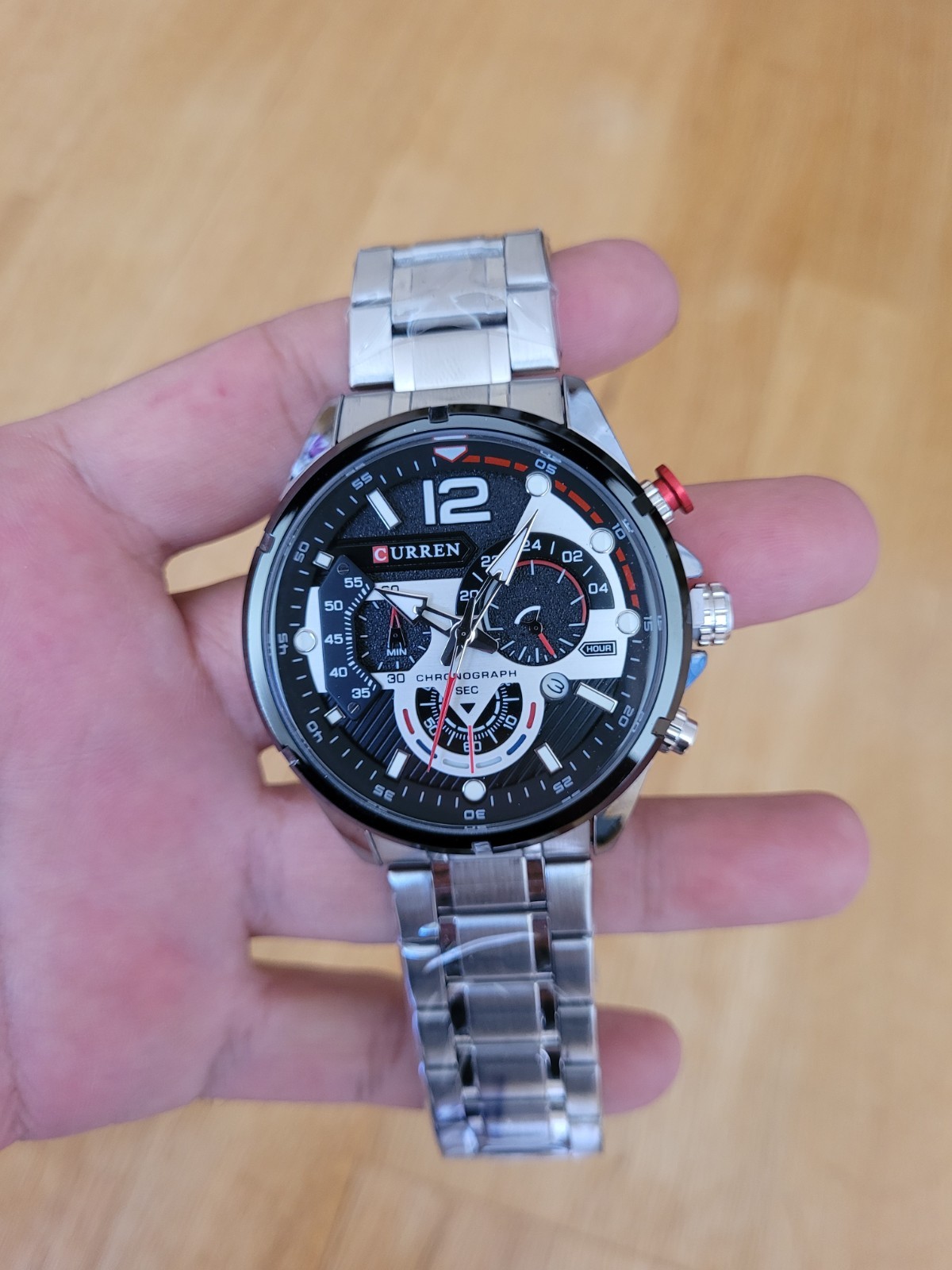 CURREN Stylish Chronograph Stainless Steel Watch for Men