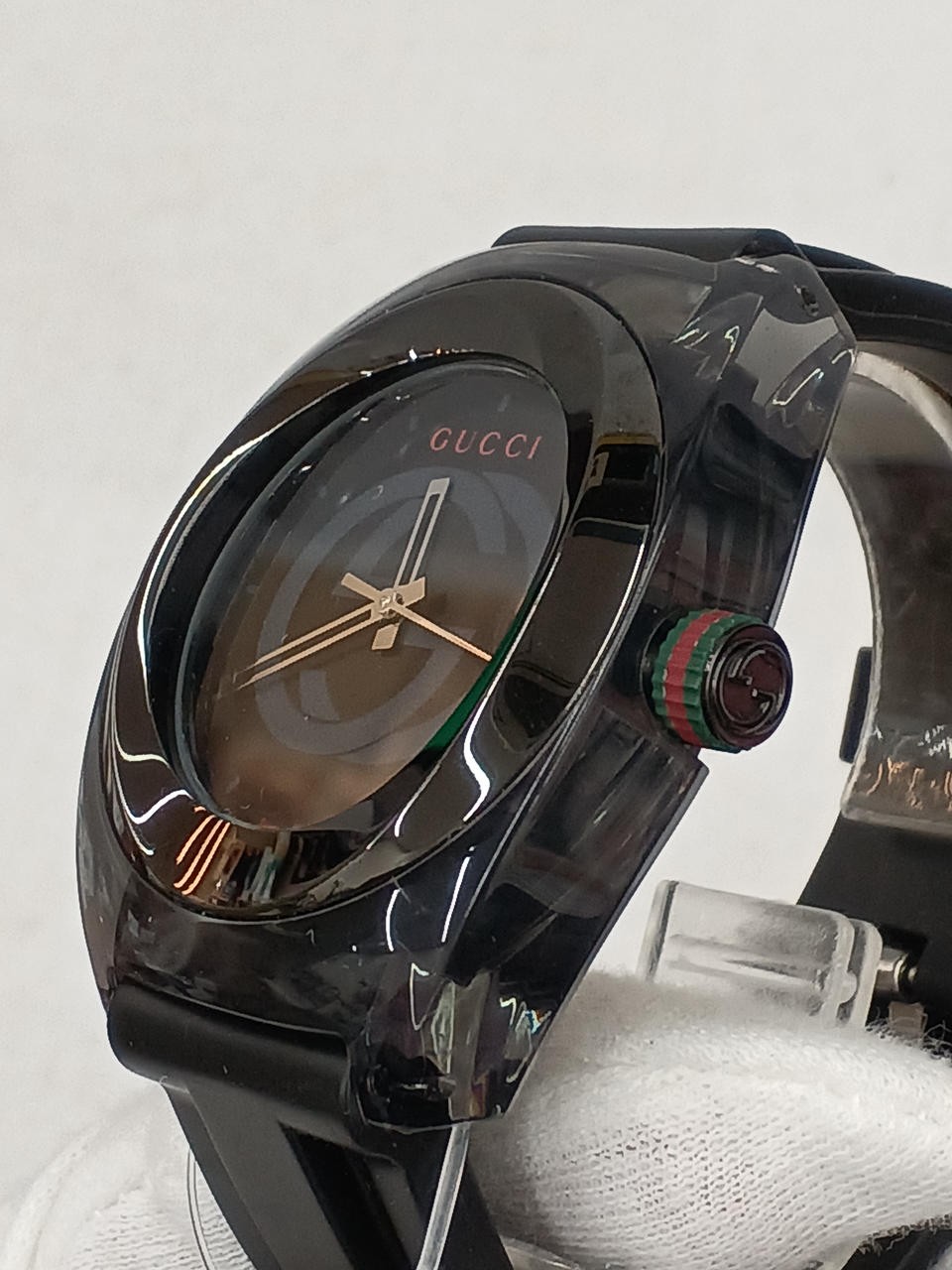 [A4N] Gucci Sync 137.1 Large Calendar Transparent Quartz Watch [w2v]