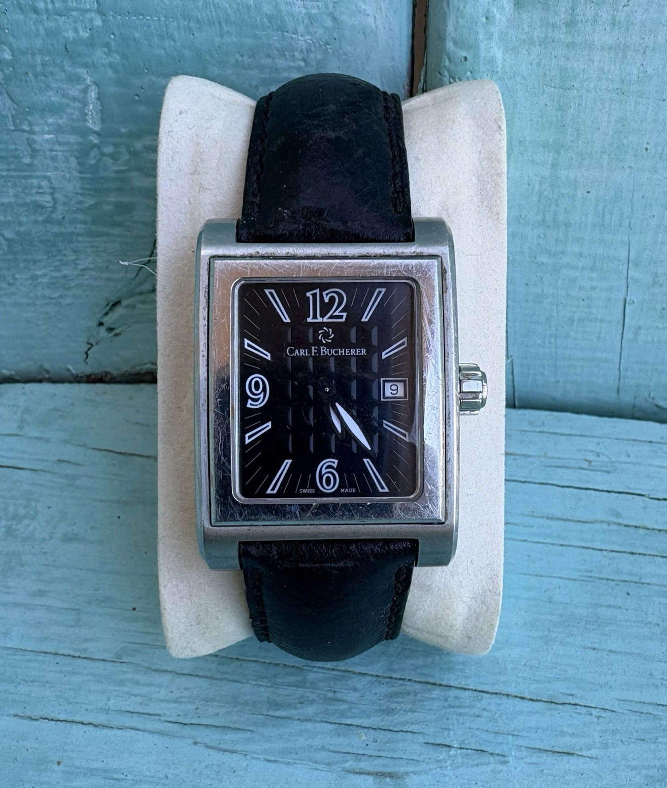 Rare Vintage Carl F. Bucherer Antecedo 29MM Watch-Swiss Made-New Batt-Ex Time