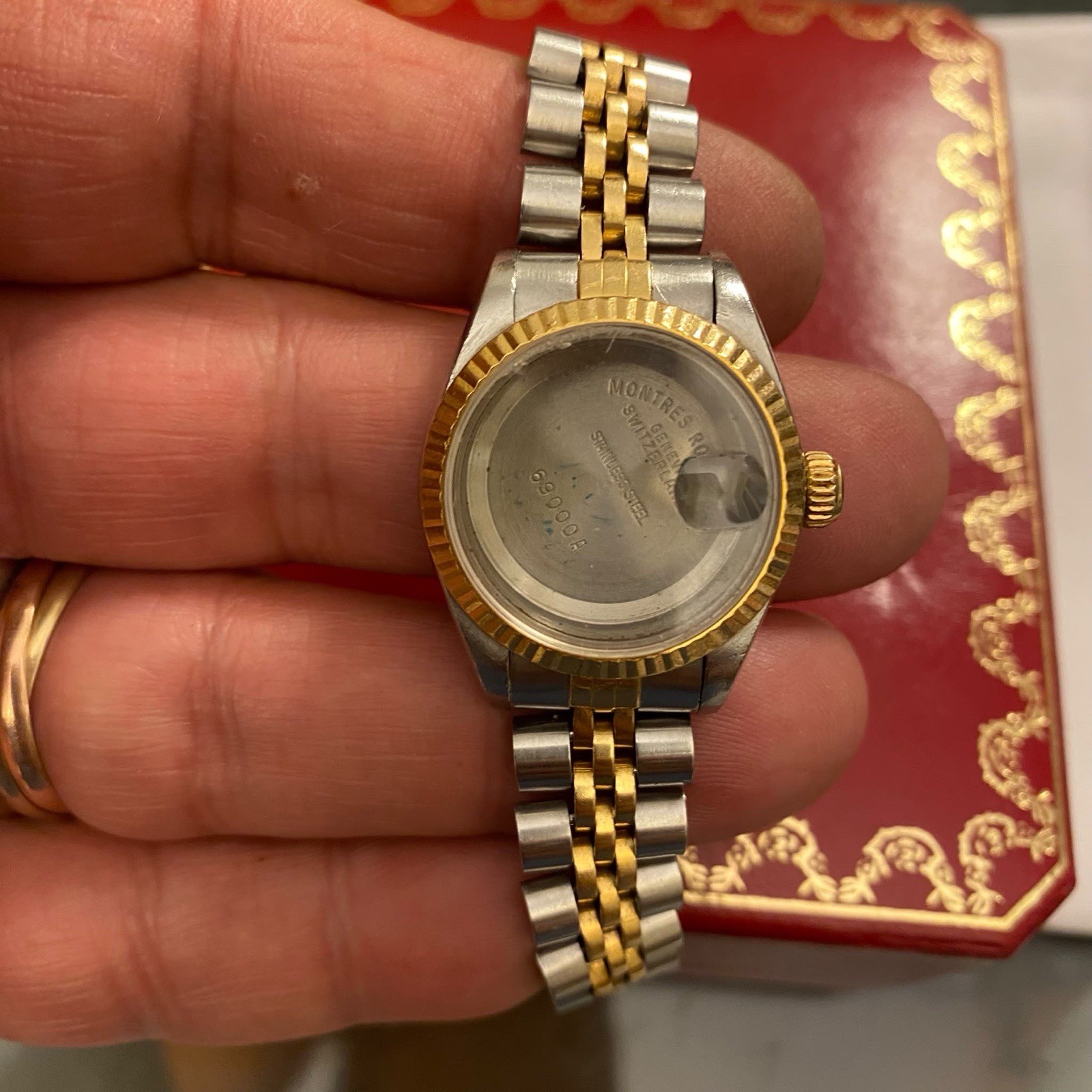 Rolex datejust lady watch ref 69173 steel gold for partz 26mm Jubilee