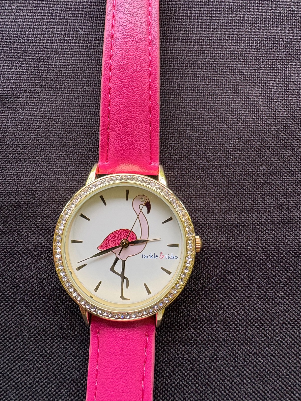 Flamingo Watch by tackle & tide with Hot Pink Wristband
