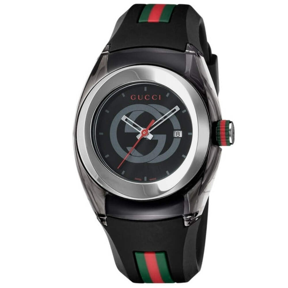 Gucci Sync Quartz Rubber Watch 45mm