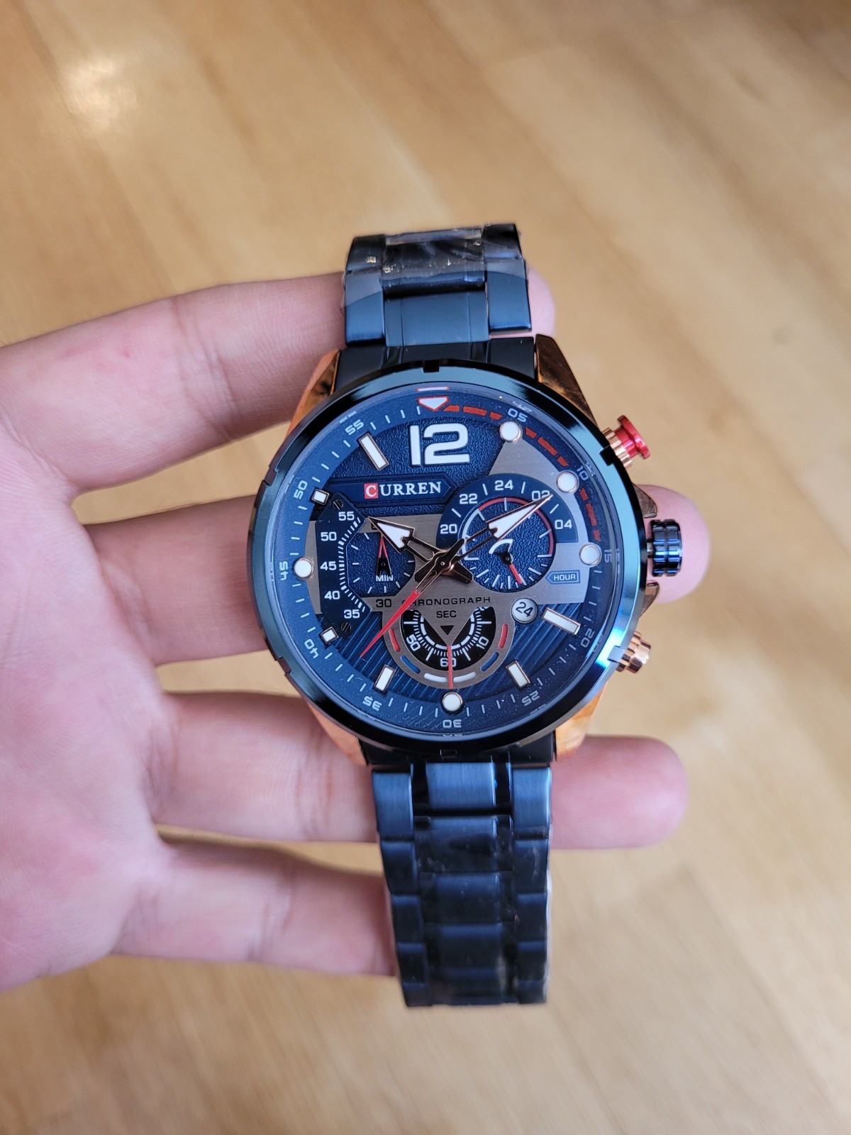 CURREN Stylish Chronograph Stainless Steel Watch for Men