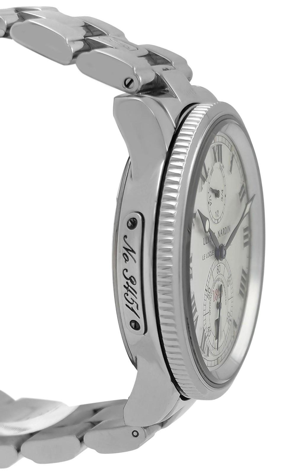 Ulysse Nardin Marine Chronometer 263-22 Silver Dial Steel 38MM Unisex Box Papers