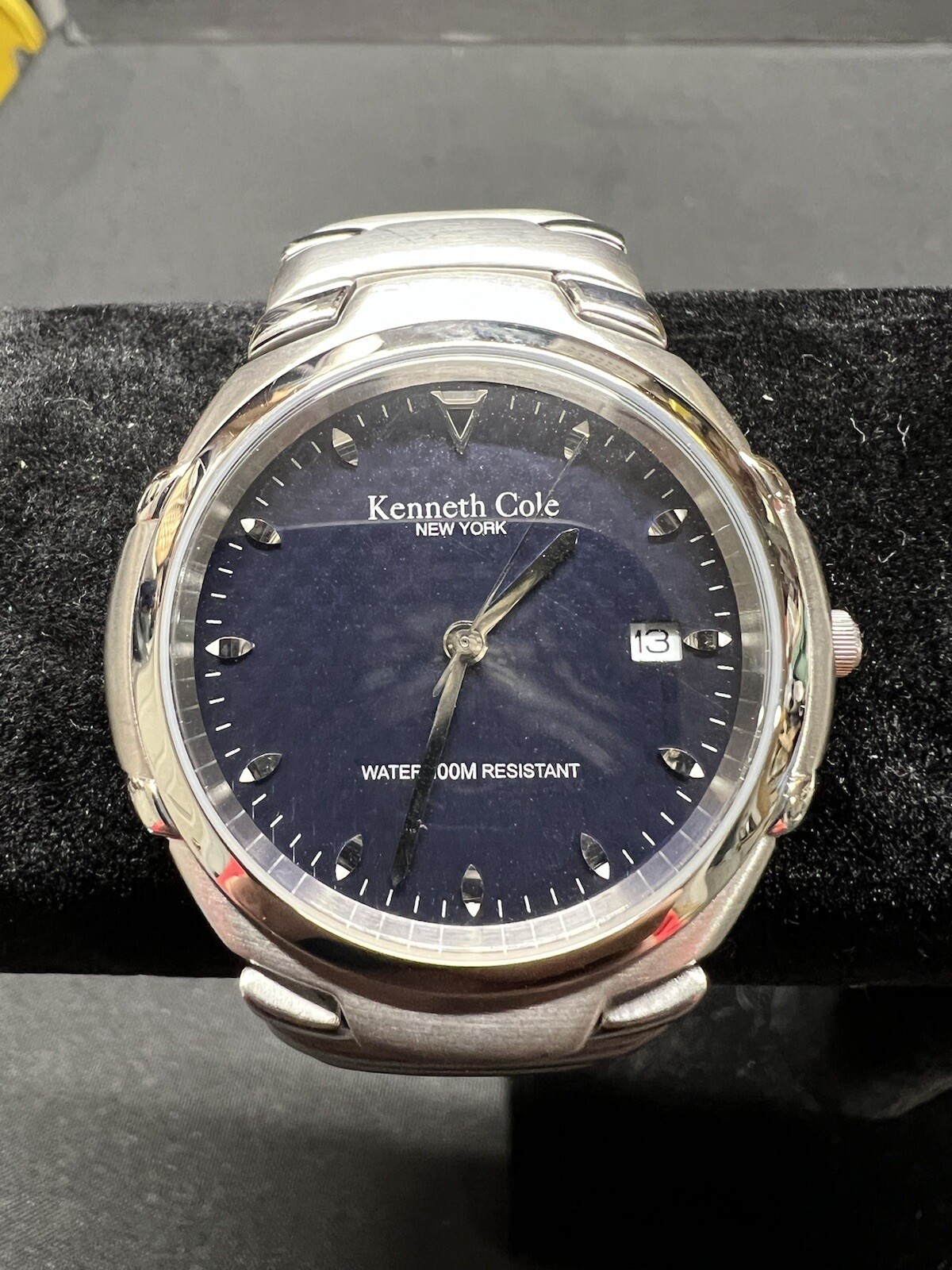 Kenneth Cole KC3224S Silver Tone Men’s Watch, Stainless Steel, 37 mm