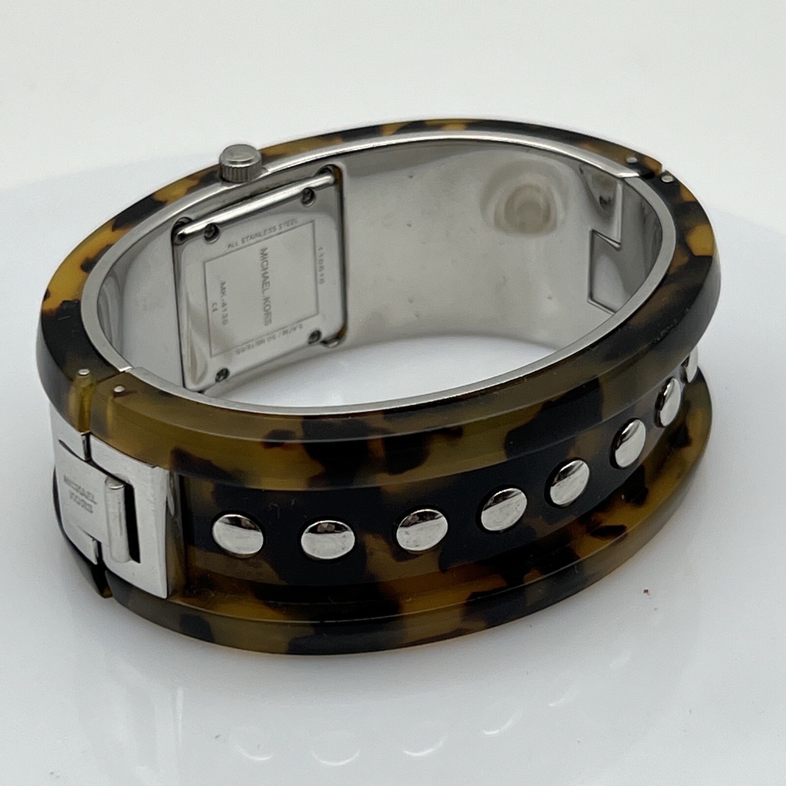 Michael Kors Tortoise Acrylic Brown Dial Ladies Watch MK4130 Quartz Untested