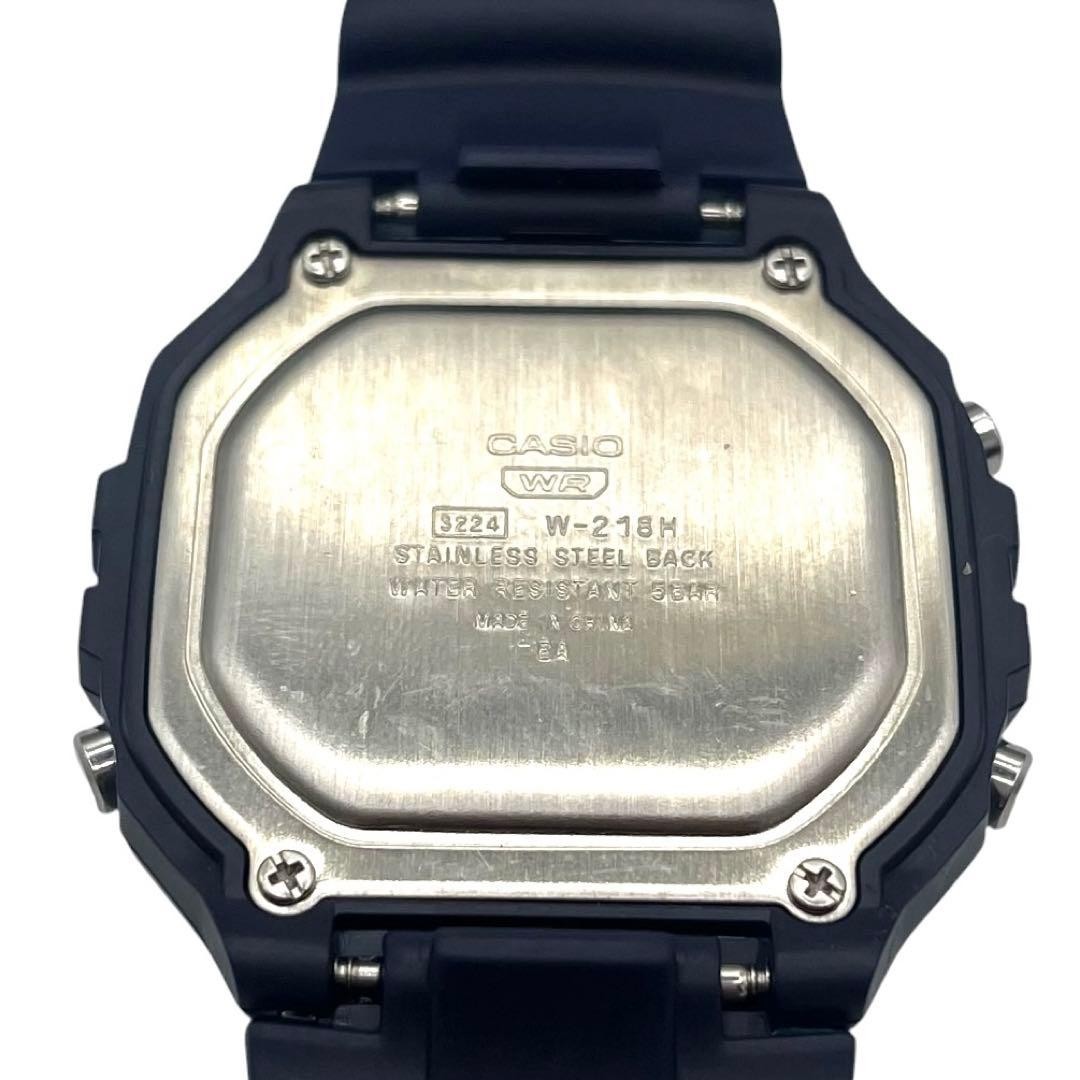Casio W-218H-1A Digital Illuminator Watch Used
