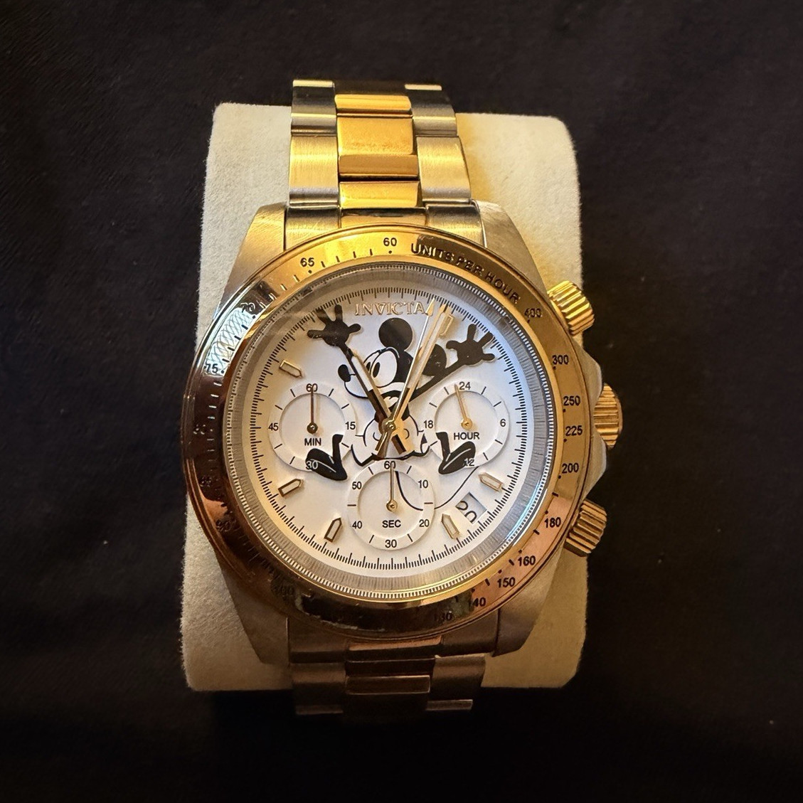 Invicta Disney Mickey Mouse Quartz Chronograph Date Two-Tone Bracelet 40mm