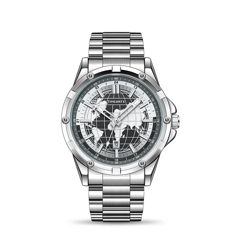 TIMEARTX Luminous, Water-resistant Earth Quartz Watch