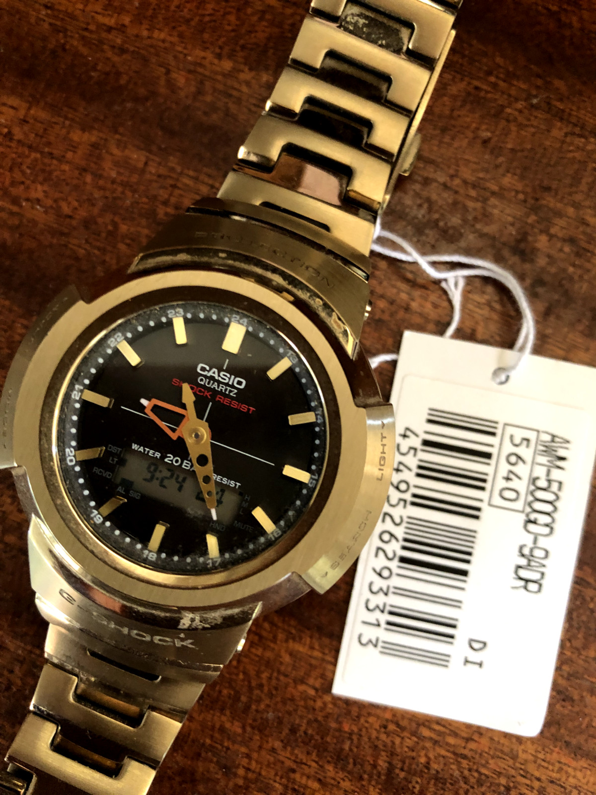 g shock men’s watch- new with tags, case, box and instructions