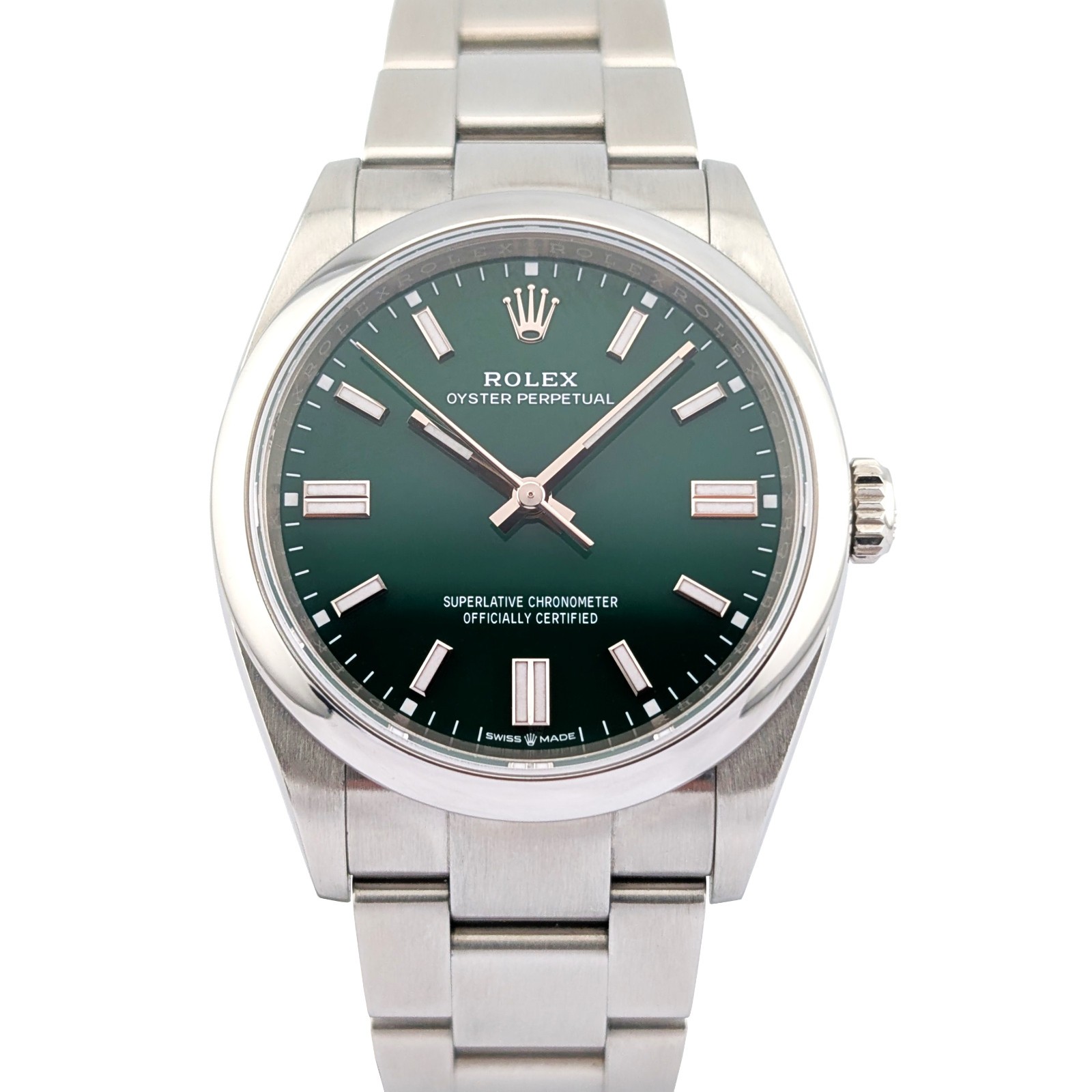 Rolex 126000 Oyster Perpetual 36 Green Dial 36mm 2023 Box & Papers