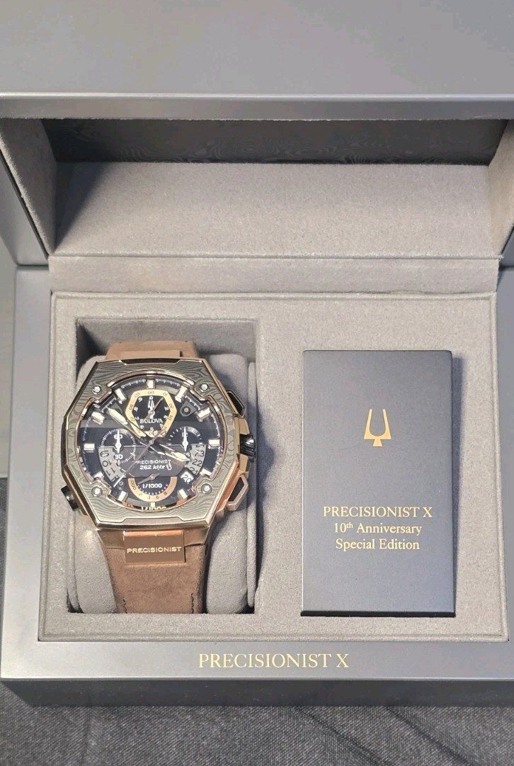 Bulova Precisionist X SE 10TH Anniversary Chrono Rose Gold 98B356