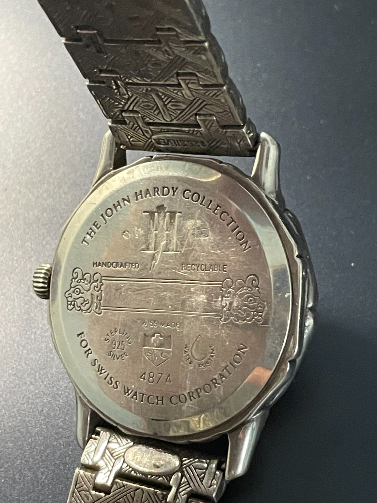 John Hardy Men’s Watch 4874 Deployment clasp & xtra links