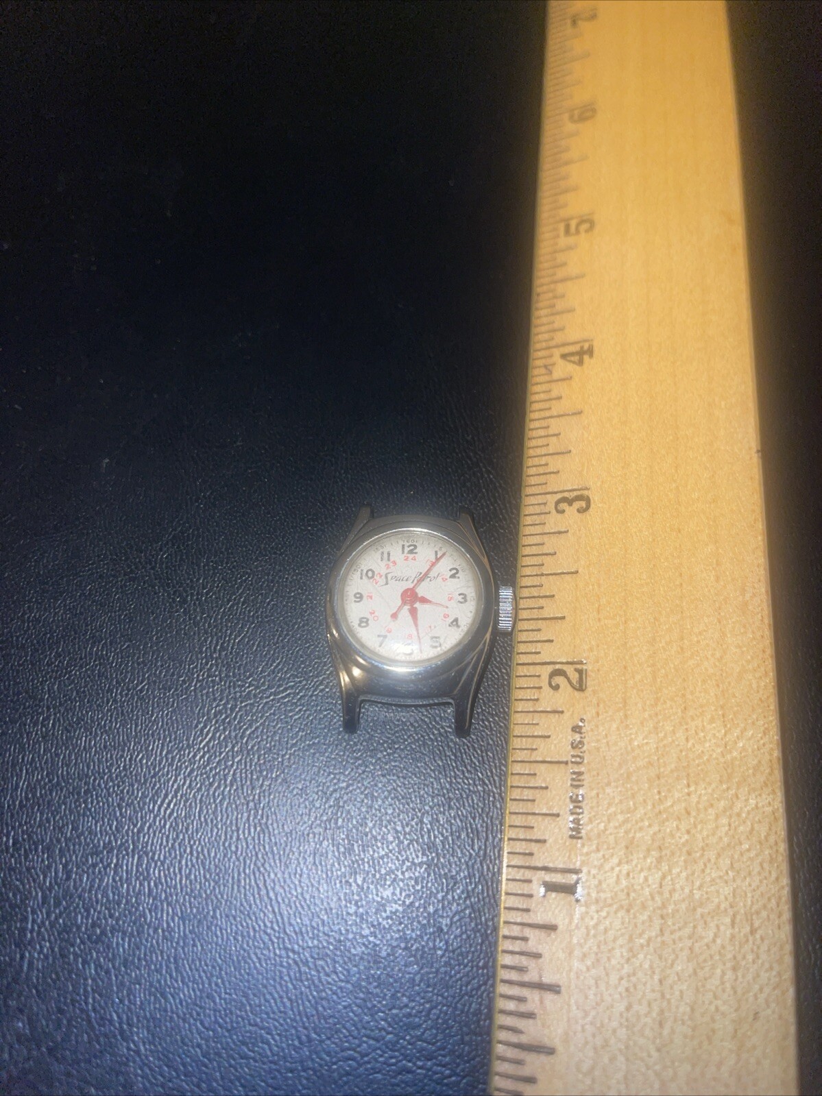 RARE VINTAGE SPACE PATROL CHILDS WATCH NICE ORIGINAL DIAL CASE FOR PARTS REPAIR