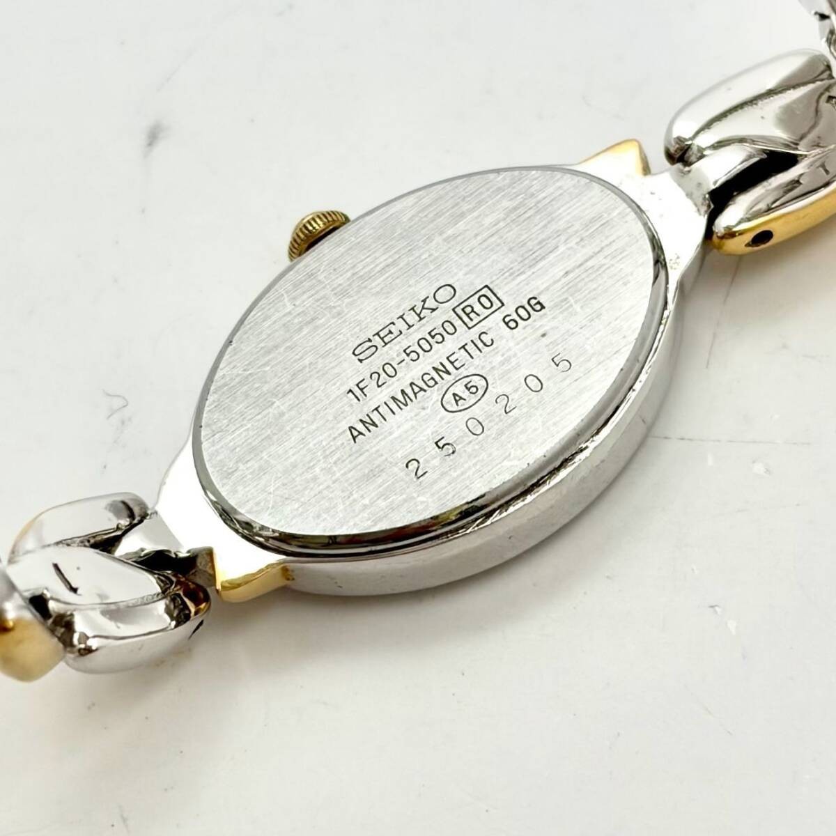 Excellent Condition New Battery SEIKO TISSE Ladies’ Watch 1P Diamond Oval 1F20 5