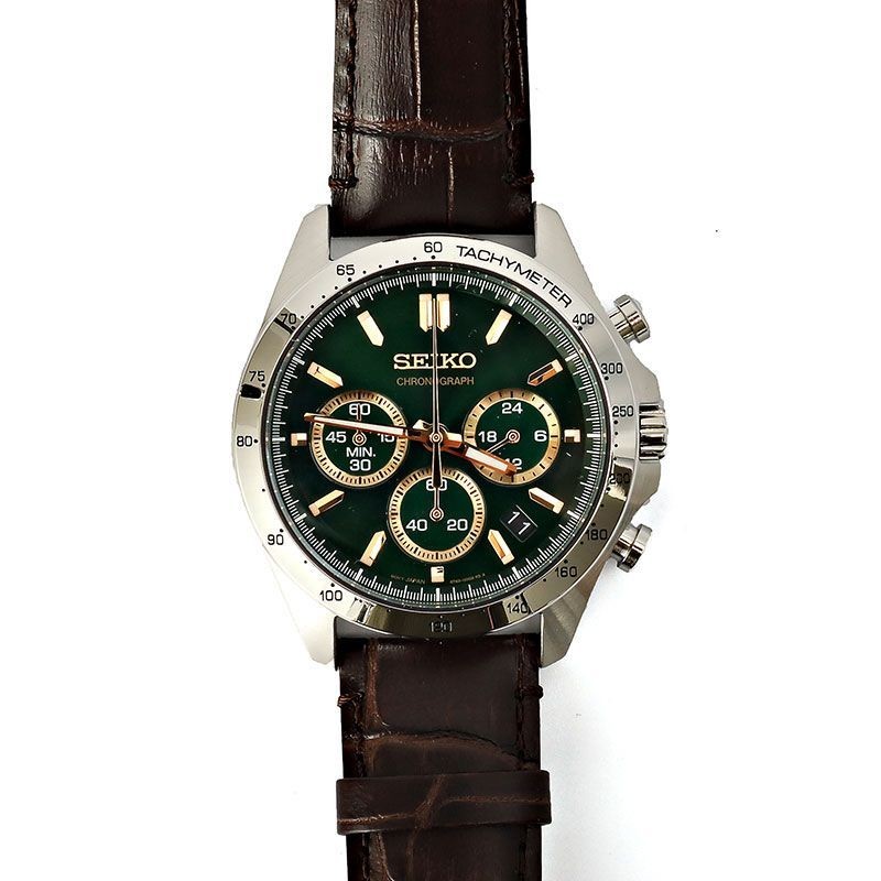 New Seiko Wristwatch Men’s SEIKO SELECTION SBTR017 Black Silver Green Men’s SEIK