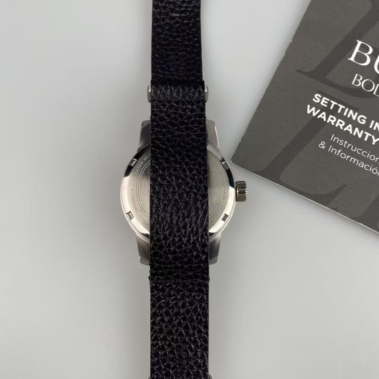 Bulova Hack Watch 96A246 Ivory Dial Leather Strap Men’s Automatic Watch 38 mm