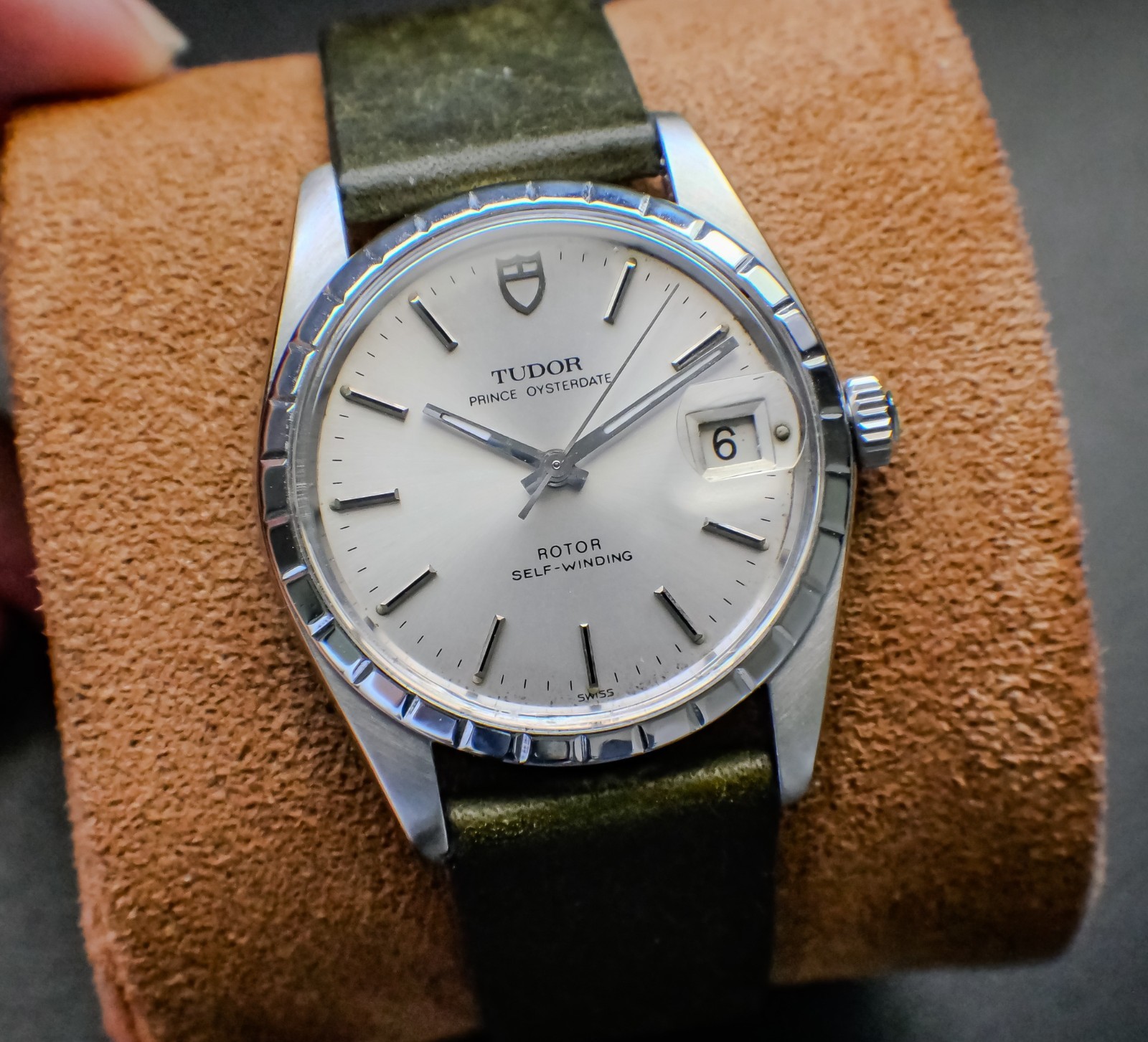TUDOR Prince Oysterdate Ref 74020 Engine Turned Bezel