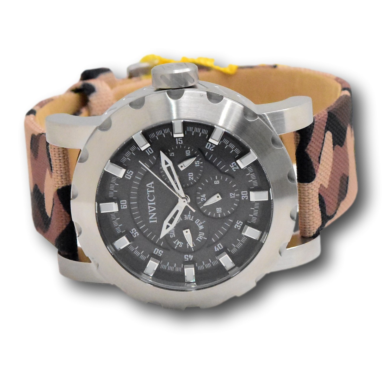 Invicta I-Force Commando Men’s 46mm Quartz Watch 47582 Khaki Camo Strap