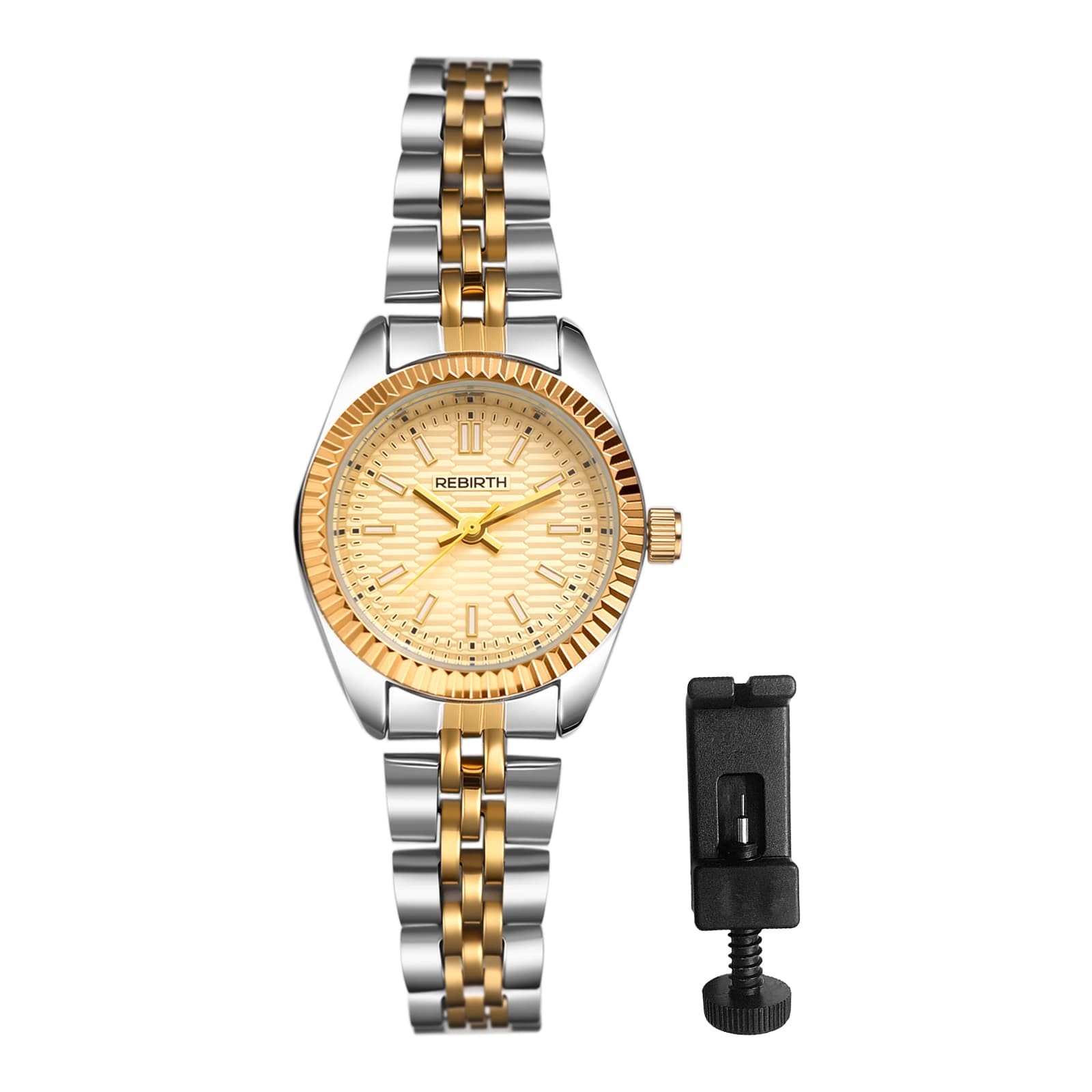 Women’s Business Waterproof Stainless Steel Band Wrist Watch Gift for Mom Wife