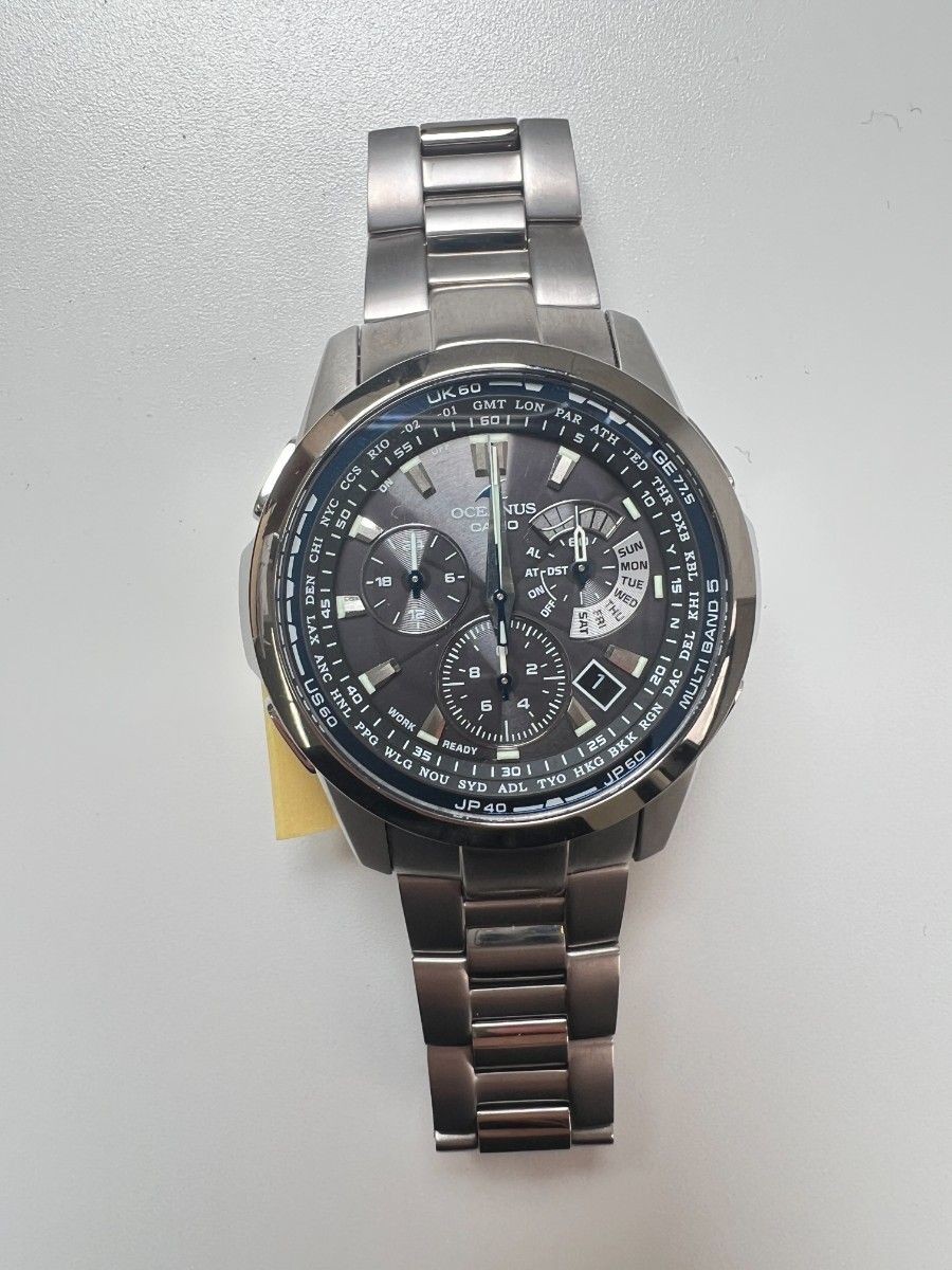 CASIO OCEANUS OCW-M700 Titanium Tough Solar Multi Band 5 Chronograph Mens Watch