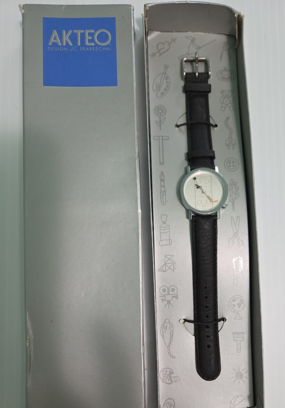 AKTEO Watch Quartz Hockey J.C. MARESCHAL With Box Men’s