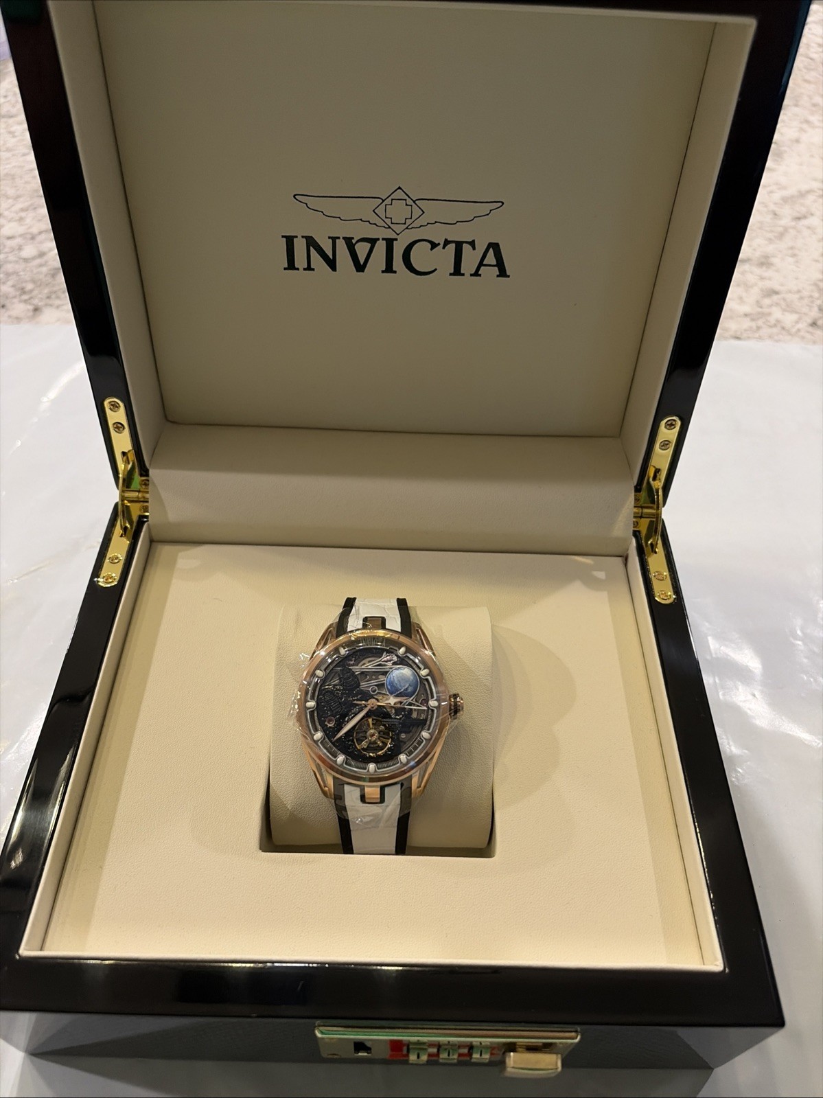 Invicta Celestial Naosia Automatic Men Watch w/ Skeleton Dial, 45mm Model 70089