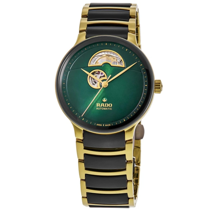 New Rado Centrix Automatic Open Heart Green Dial Unisex Watch R30008302