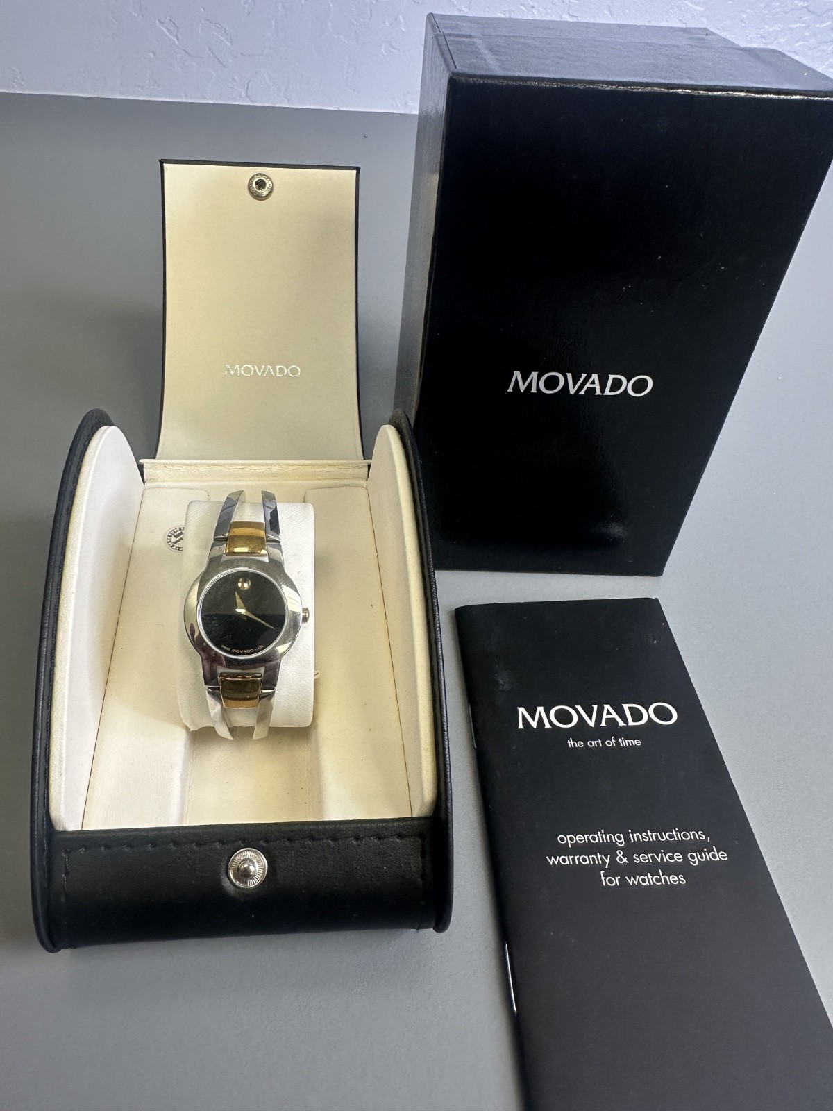 Movado Amorosa Two-Tone Swiss steel ladies watch model 81 E4 1842