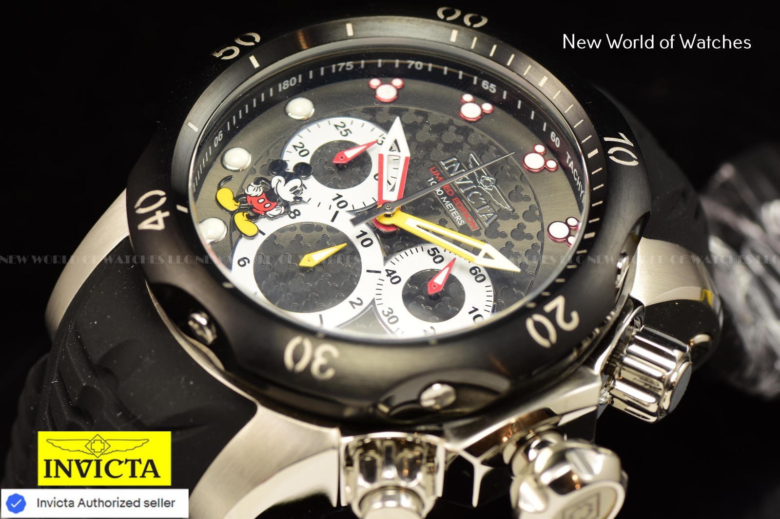 RARE Invicta Disney Mickey Mouse Limited Ed 0499/3000 Chronograph Men’s Watch