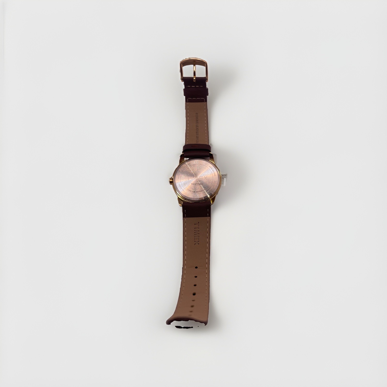 Timex TW2P75800, Men’s Easy Reader Brown Leather Watch, Indiglo, Date, No Box