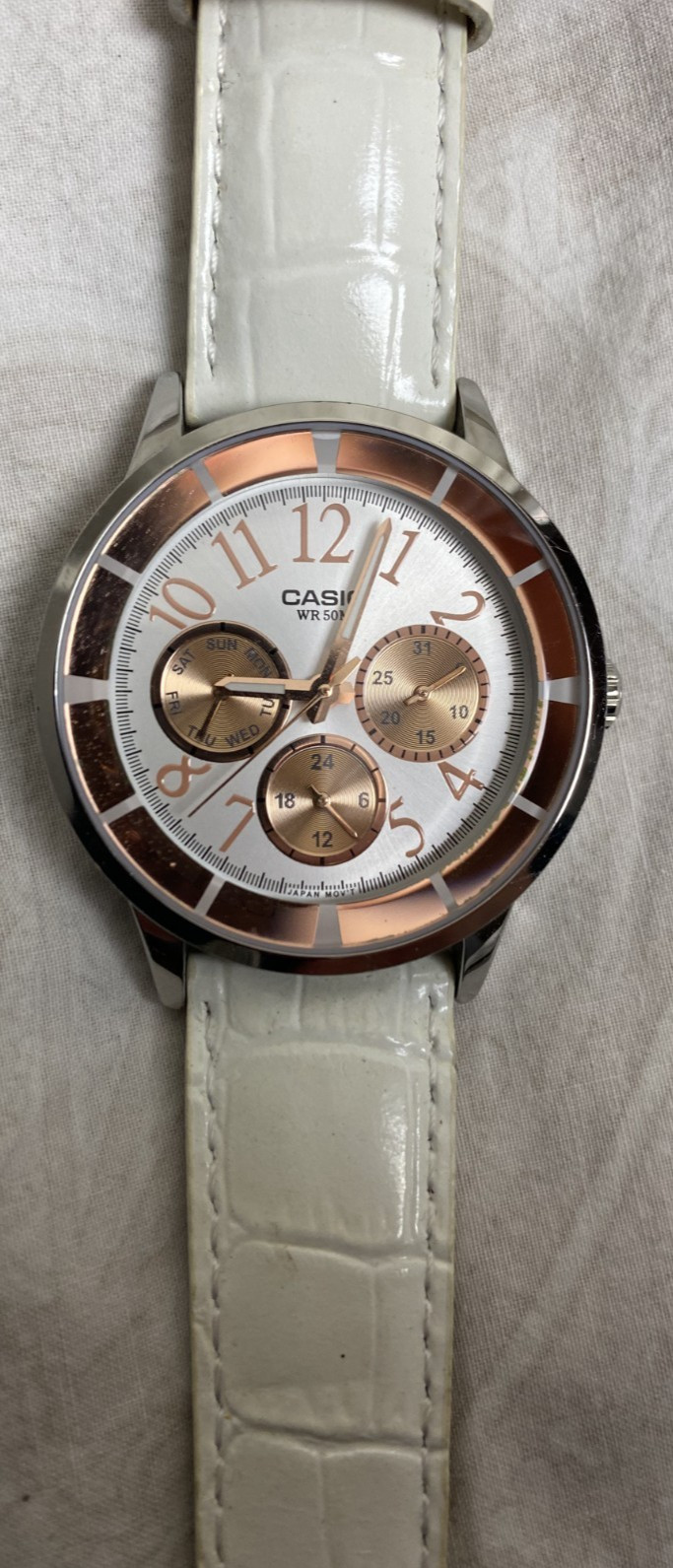 CASIO ROSE GOLD WOMENS WR 50M (5 BAR 5420- LTP 2084) H150
