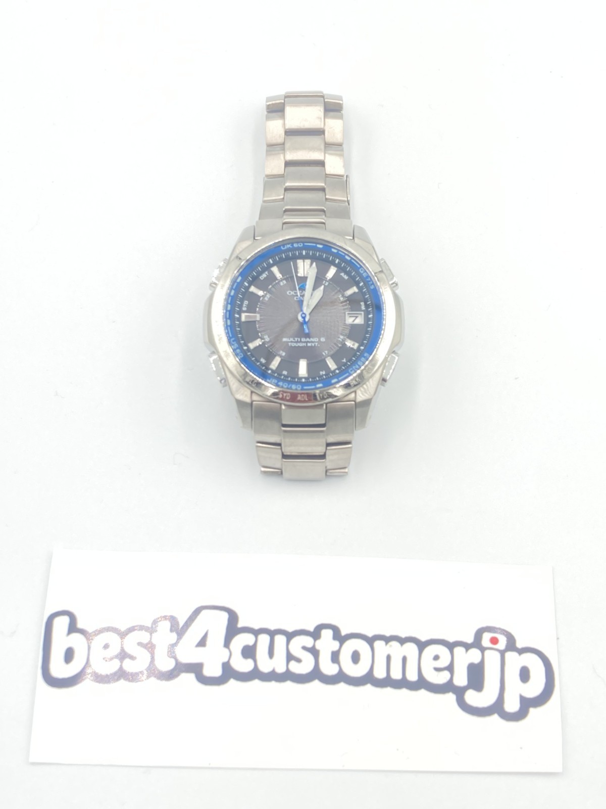 CASIO OCEANUS OCW-T100TD-1AJF Watch Titanium Solar Radio Multiband Tested Japan