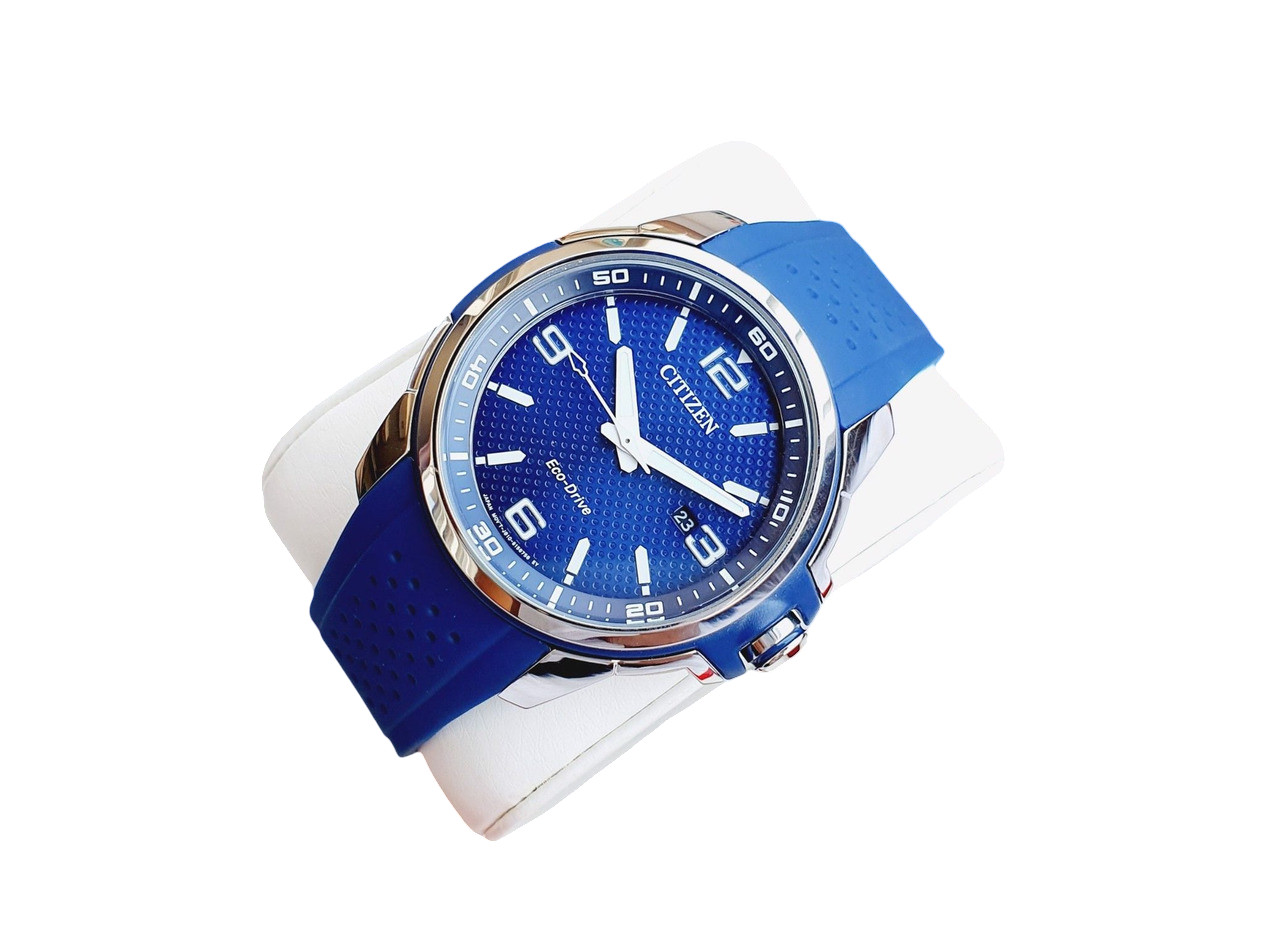 Citizen AR Blue Dial Blue Polyurethane Eco-Drive Men’s Watch AW1158-05L
