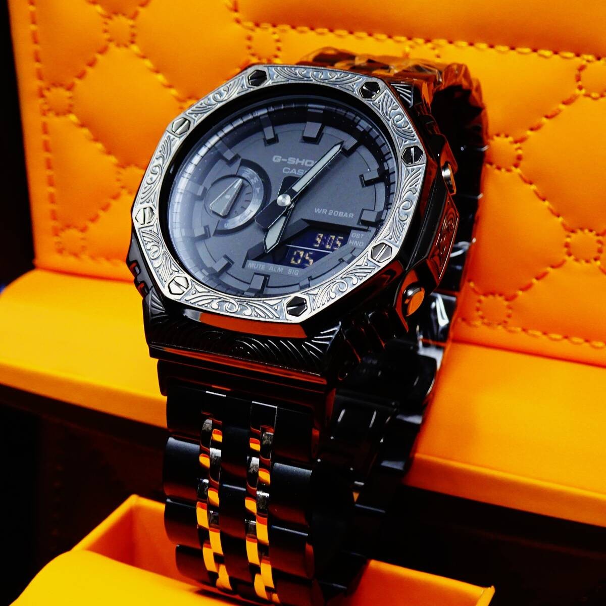 〓New〓G-Shock MOD custom watch〓GA2100 body included〓Aftermarket stainless steel