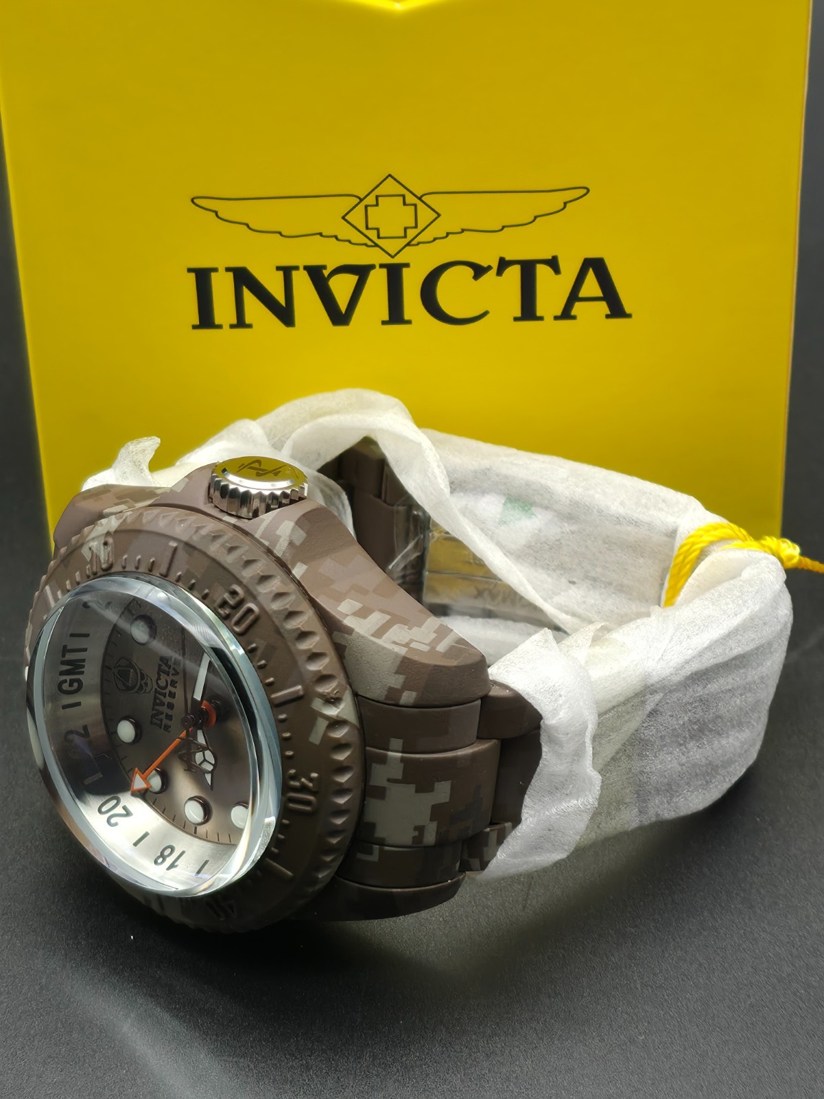 Invicta Reserve 52MM Aqua Plating ProDiver Hydromax GMT Swiss Movement Men Watch