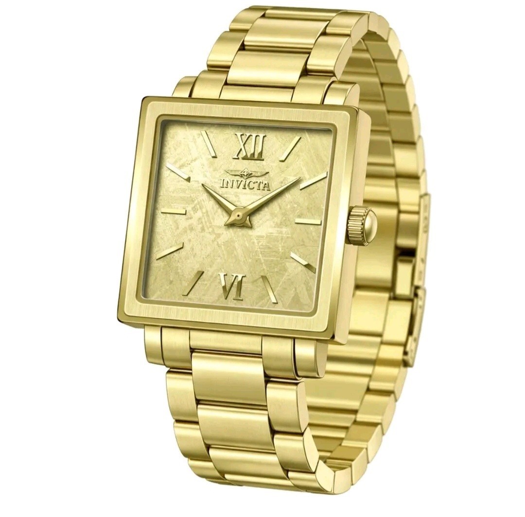Invicta Angel Unisex Watch -23 X 23mm 50164 Gold W/Gold Dial New