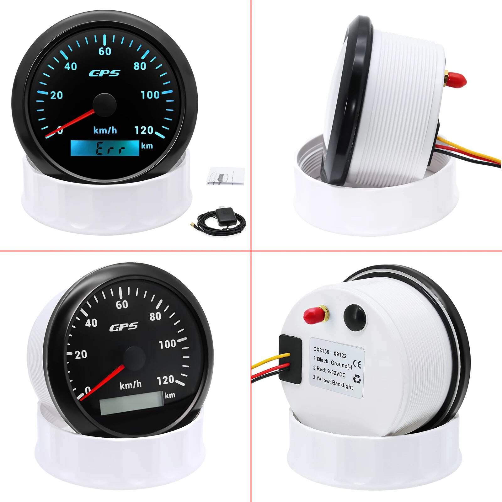 A 85MM GPS Speedometer For Motorcycle Marine Boat 30~200 Kmh Boat Car Truck Spee