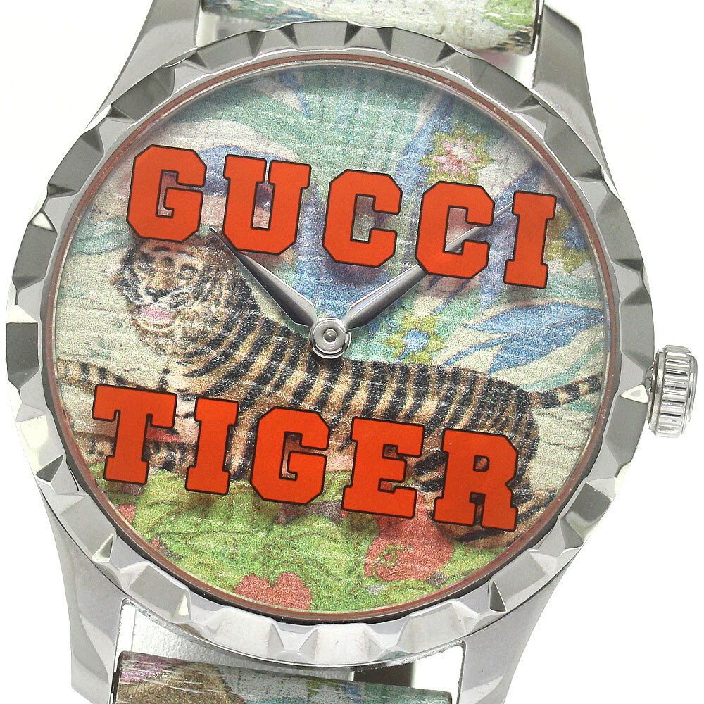GUCCI G-timeless 126.4/YA1264185 Tiger multicolor Dial Quartz Boy’s Watch_870363